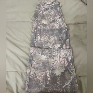 Camouflage Pink and Gray Women's jeans